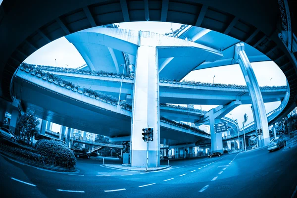 Viaduct by fisheye view — стоковое фото