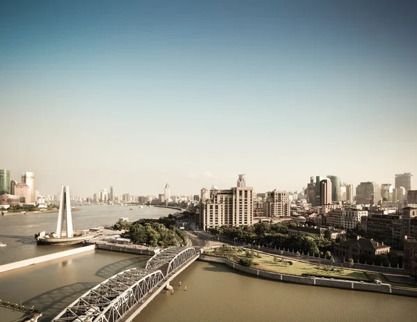 Shanghai Bund am Nachmittag — Stockfoto