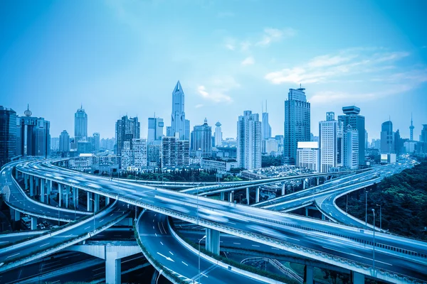 Carretera elevada en Shanghai — Foto de Stock