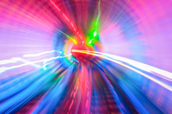 Tunnel met motion blur achtergrond — Stockfoto