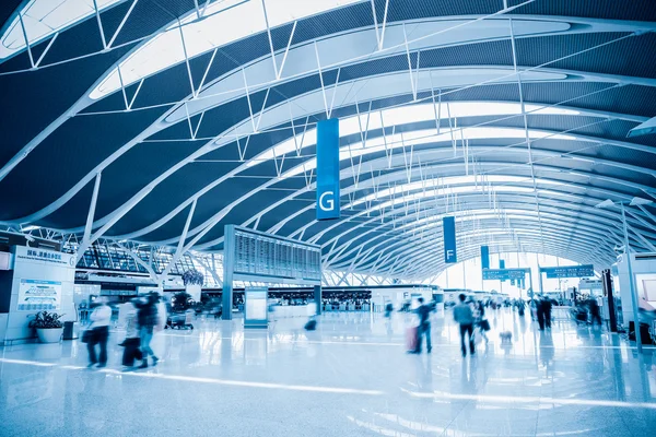 Modern airport terminal interior — Stock Photo, Image