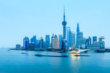 gece içinde Pudong shanghai