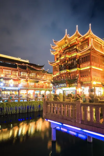 Shanghai yuyuan at night — Stock Photo, Image