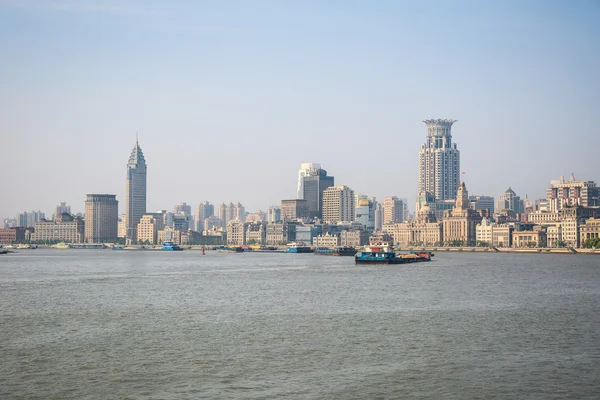 Beautiful scenery of the huangpu river — Stock Photo, Image