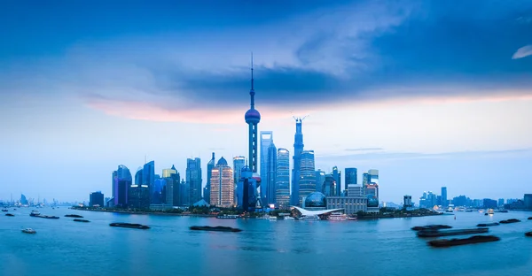 Blick auf die Skyline von Shanghai — Stockfoto