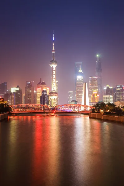 Vackra shanghai på natten — Stockfoto