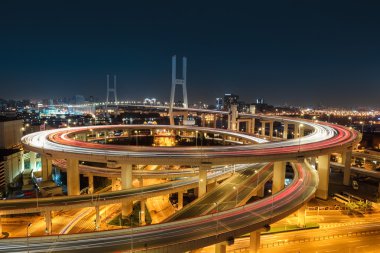 güzel nanpu köprü gece shanghai