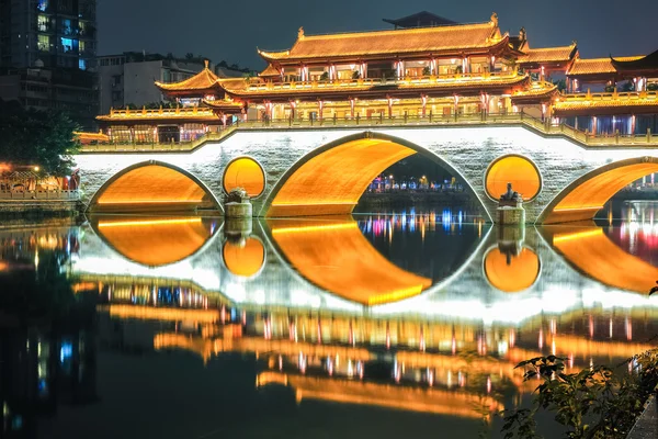 Mooie chengdu anshun brug close-up — Stockfoto