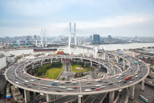 Shanghai-Nanpu-Brücke — Stockfoto