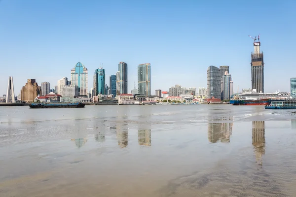 Huangpu Nehri plaj sahne — Stok fotoğraf