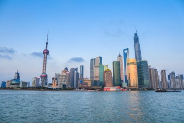 manzarası içinde gece shanghai