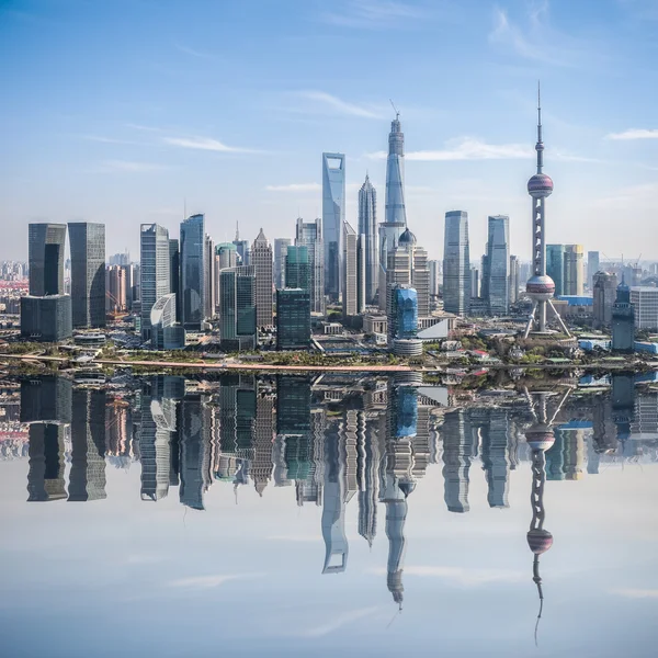 Rozvinuté město Šanghaj pudong — Stock fotografie