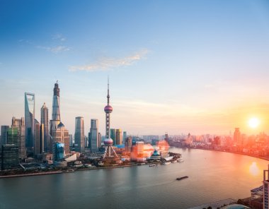 güzel gün batımı shanghai