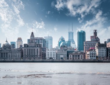 mükemmel tarihi binalarda shanghai bund