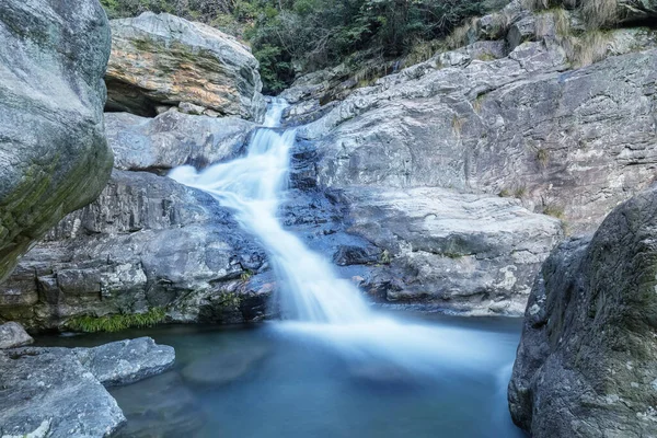 Schöne Kleine Wasserfall Nahaufnahme Lushan Berglandschaft China — Stockfoto