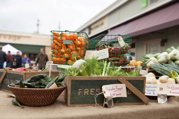 Fall Winter Farmer Market Stand Shops — Fotografia de Stock