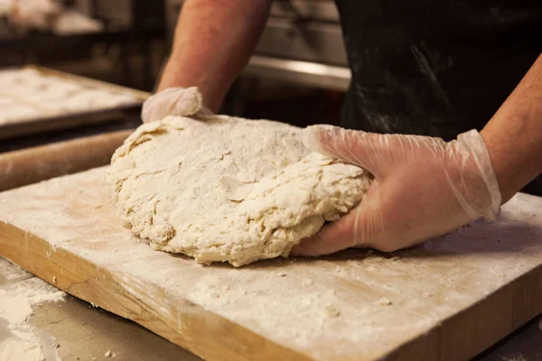 Hacer Galletas Rasca Gana Restaurante Profesional Kitchen Bakery —  Fotos de Stock