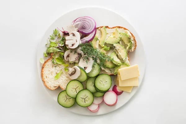 Ultimate Loaded Veggie Sandwich — Stock Photo, Image