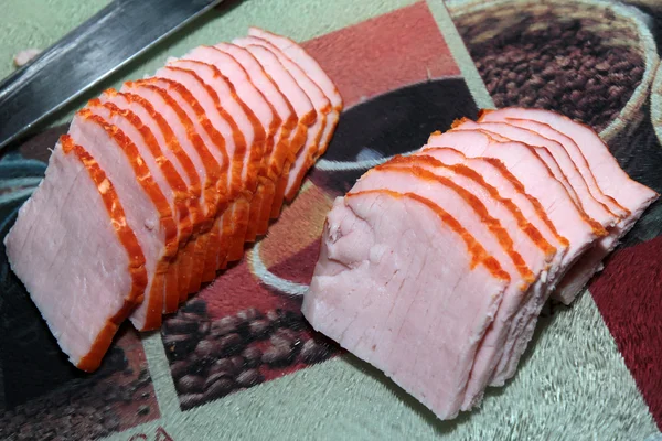Skär av bacon — Stockfoto