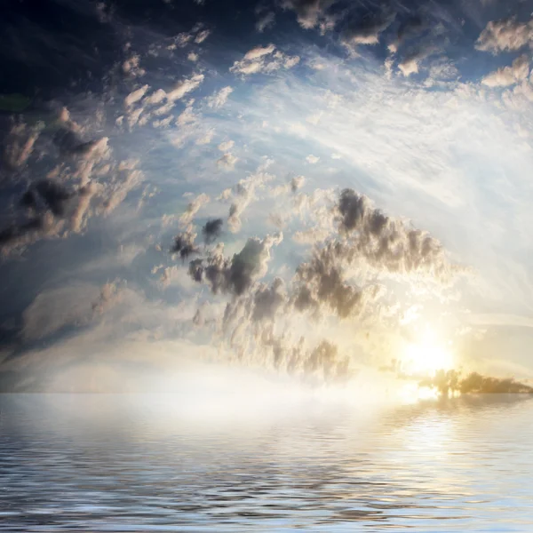 Deniz ve gökyüzü manzara — Stok fotoğraf