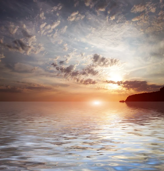 Mar e paisagem celestial — Fotografia de Stock