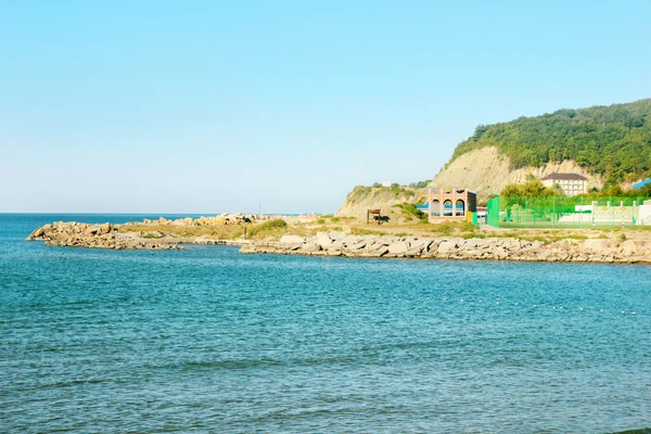 Cielo solar y playa de arena — Foto de Stock