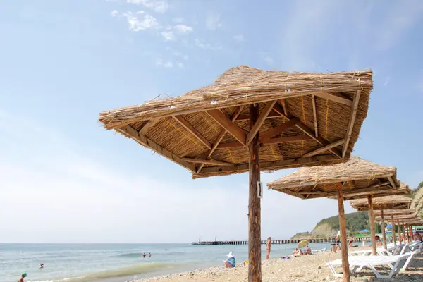 Sand on the solar beach — Stock Photo, Image