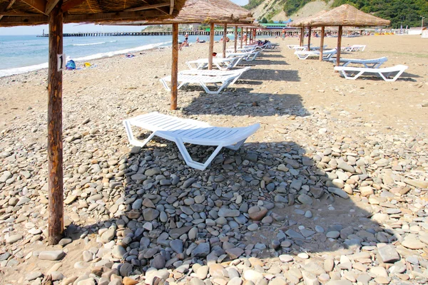 Sand on the solar beach — Stock Photo, Image