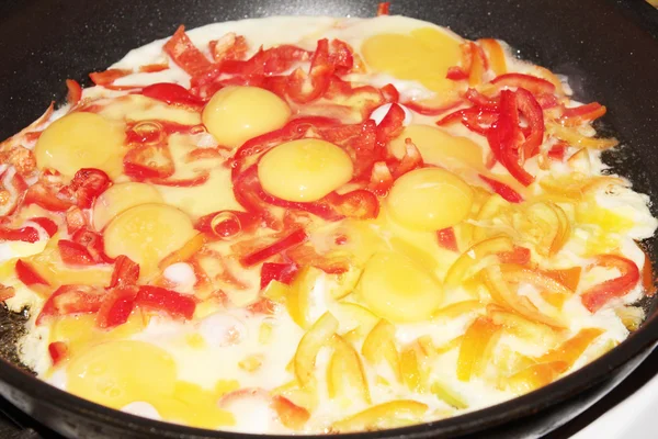 Huevos fritos — Foto de Stock