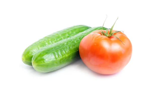 Pepino e tomate — Fotografia de Stock