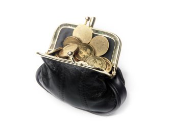 beyazlar içinde bir deri çanta