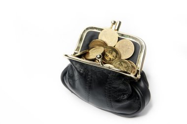 beyazlar içinde bir deri çanta