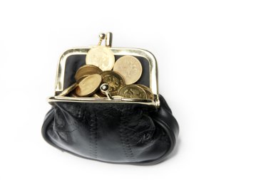 beyazlar içinde bir deri çanta