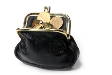 beyazlar içinde bir deri çanta