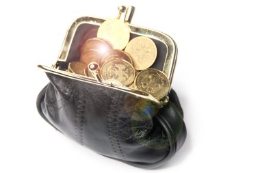 beyazlar içinde bir deri çanta