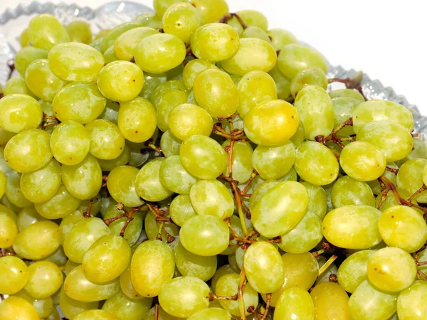 Lovely Ripe Sweet Bunches Light Grapes — Stock Photo, Image