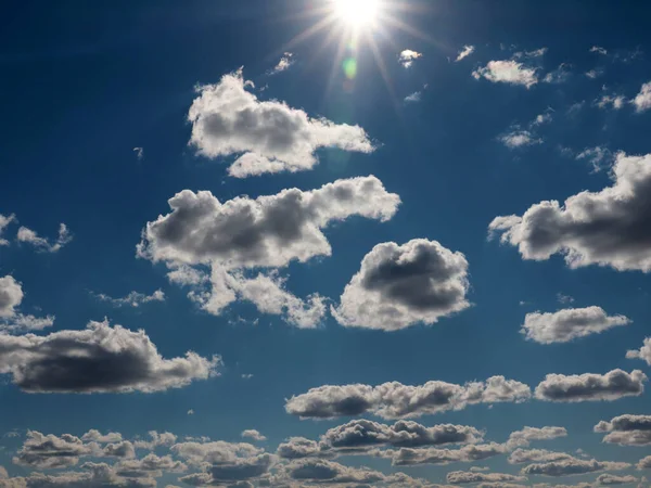Mooie Bewolkte Lucht Als Symbool Van Het Hemelse Landschap — Stockfoto