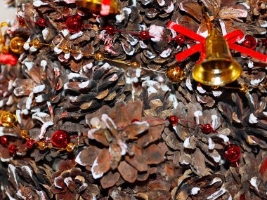 Bir hediye olarak dekoratif Noel ağacı.