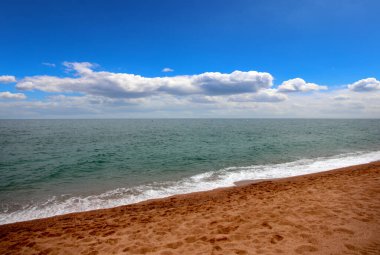 Aktif eğlence için güzel kumlu sahil