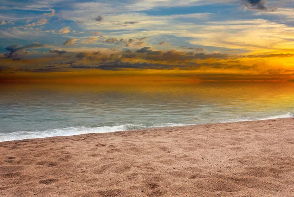 Bella Spiaggia Sabbia Come Luogo Ricreazione Attiva — Foto Stock