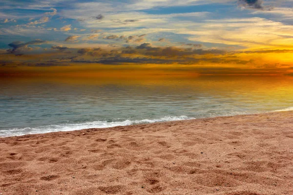 Bella Spiaggia Sabbia Come Luogo Ricreazione Attiva — Foto Stock