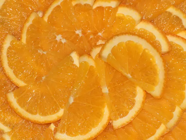 Scheiben Frischer Reifer Orange Als Delikatesse — Stockfoto