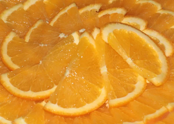 Tranches Orange Fraîche Mûre Comme Une Délicatesse — Photo