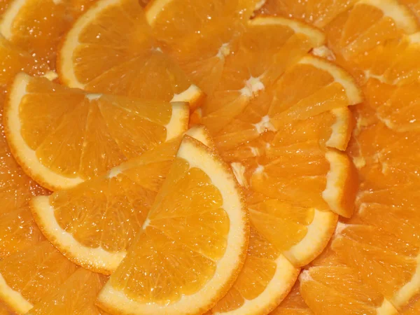 Scheiben Frischer Reifer Orange Als Delikatesse — Stockfoto