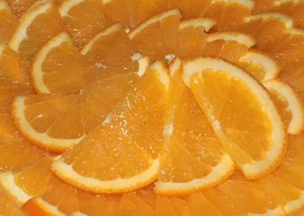 Scheiben Frischer Reifer Orange Als Delikatesse — Stockfoto