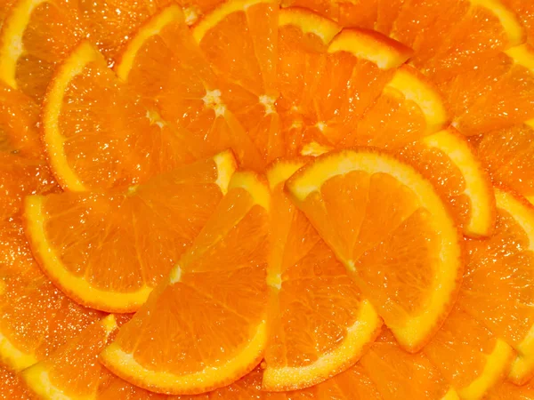 Scheiben Frischer Reifer Orange Als Delikatesse — Stockfoto