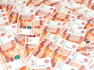 Ekonominin bir parçası olarak beş bininci banknotlar Rus rublesi