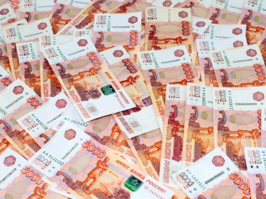 Ekonominin bir parçası olarak beş bininci banknotlar Rus rublesi