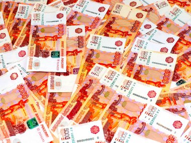 Ekonominin bir parçası olarak beş bininci banknotlar Rus rublesi