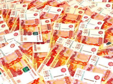 Ekonominin bir parçası olarak beş bininci banknotlar Rus rublesi